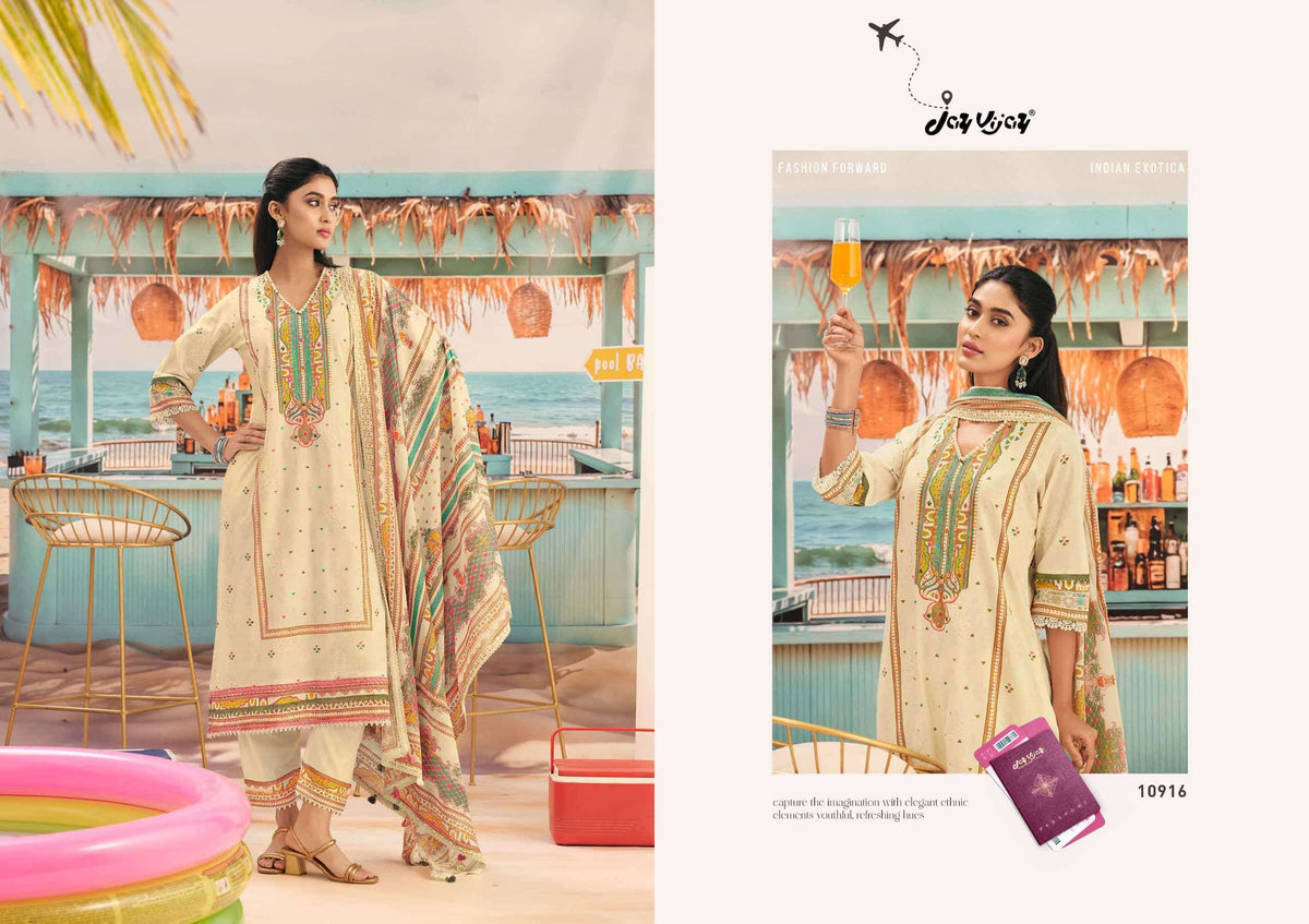 Jay Vijay Romanchak Safar Cotton Dress Material Wholesale Surat India - Amrah Wholesale