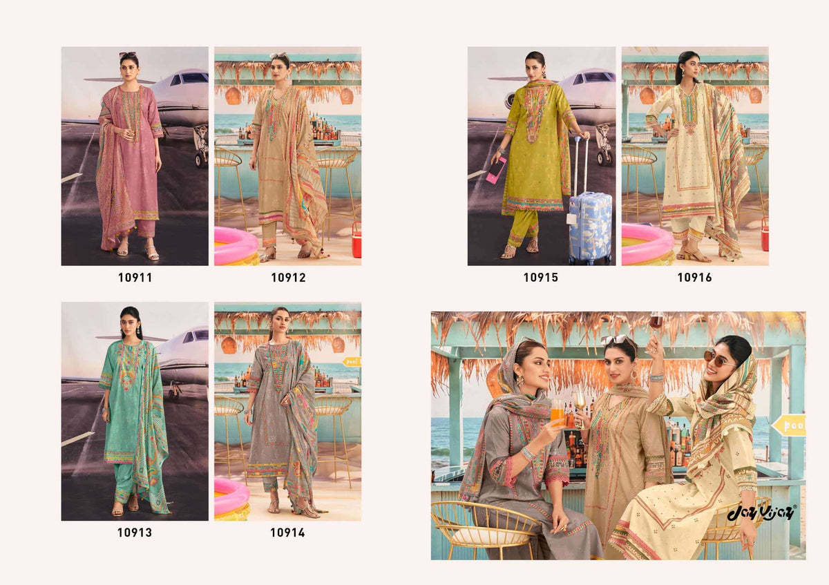 Jay Vijay Romanchak Safar Cotton Dress Material Wholesale Surat India - Amrah Wholesale
