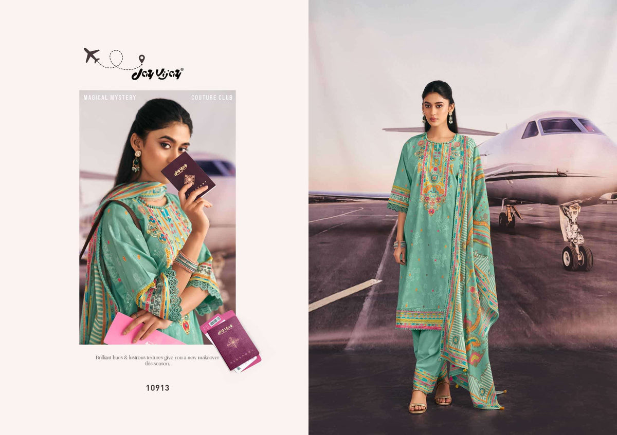 Jay Vijay Romanchak Safar Cotton Dress Material Wholesale Surat India - Amrah Wholesale