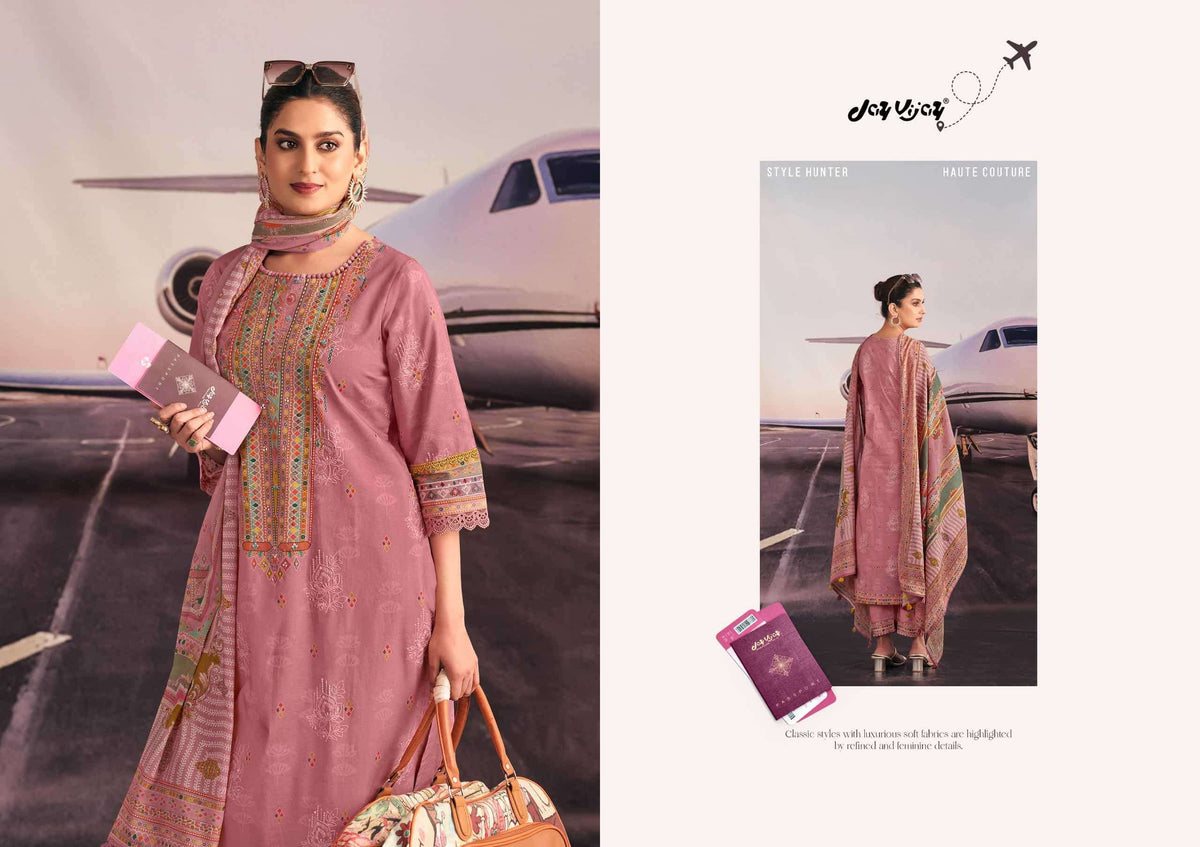 Jay Vijay Romanchak Safar Cotton Dress Material Wholesale Surat India - Amrah Wholesale