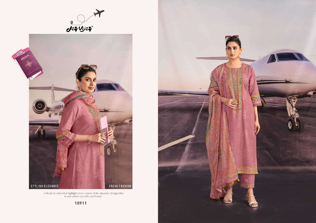 Jay Vijay Romanchak Safar Cotton Dress Material Wholesale Surat India - Amrah Wholesale