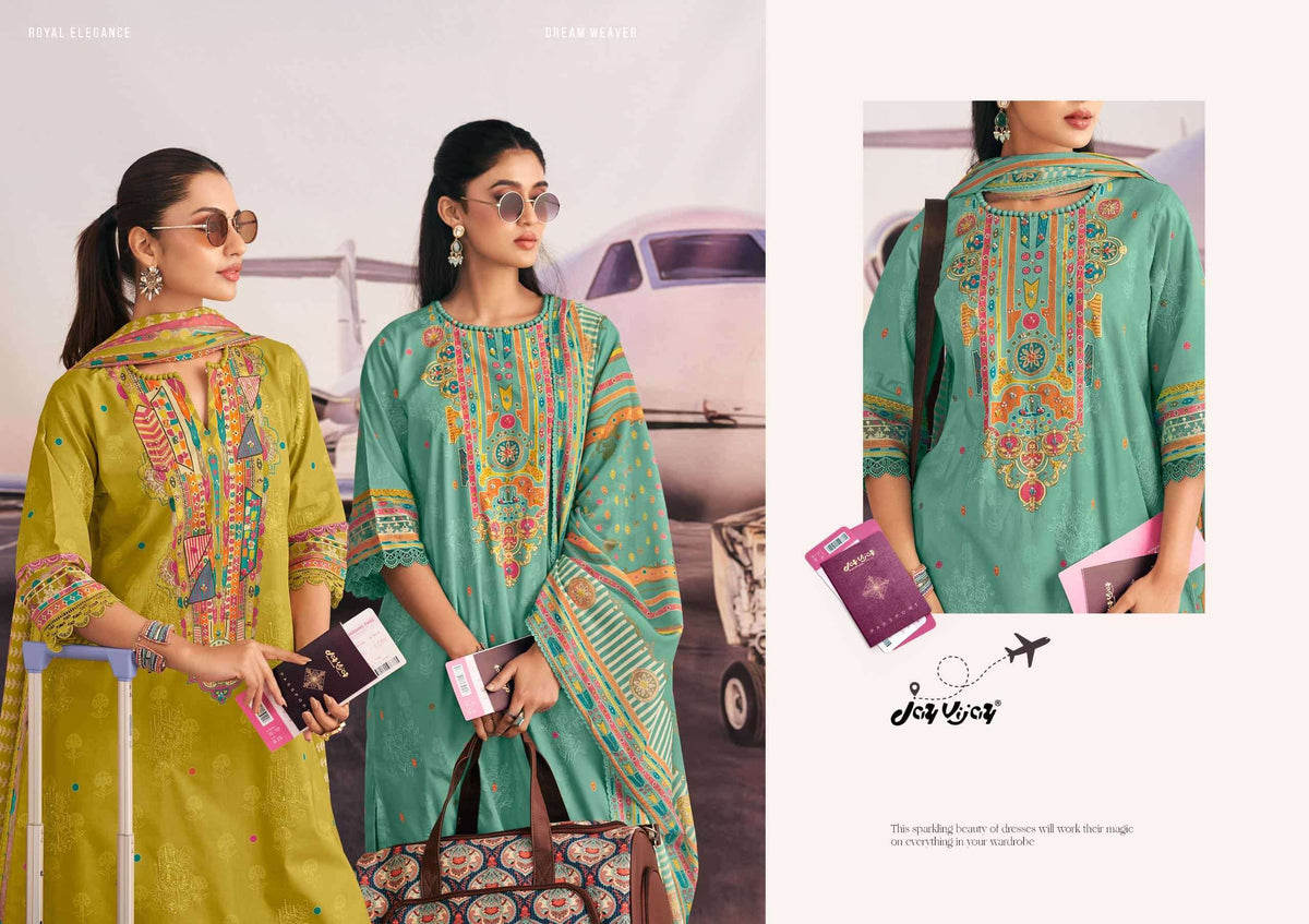 Jay Vijay Romanchak Safar Cotton Dress Material Wholesale Surat India - Amrah Wholesale