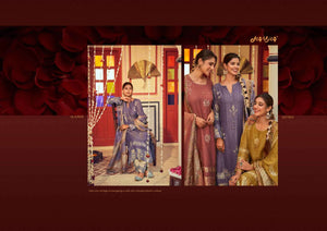 Jay Vijay Roshandaan Premium Mal Chanderi Tissue Dress Material
