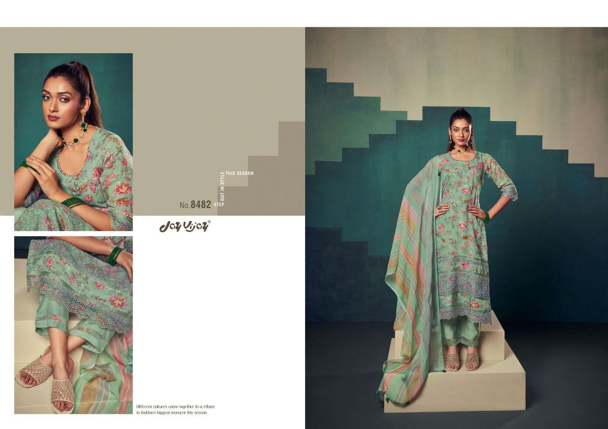 Jay Vijay Rumiha Dress Material Wholesale Catalogue - Amrah Wholesale