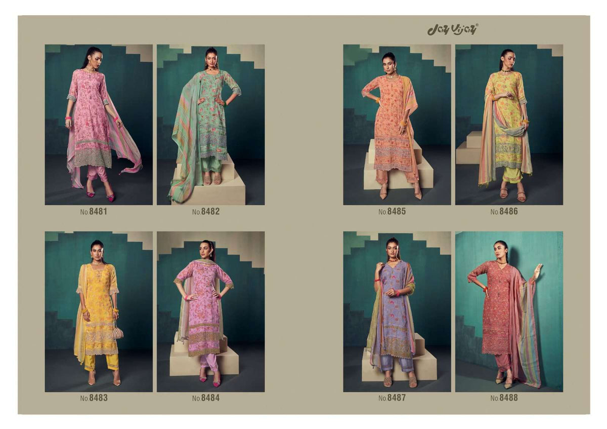 Jay Vijay Rumiha Dress Material Wholesale Catalogue - Amrah Wholesale