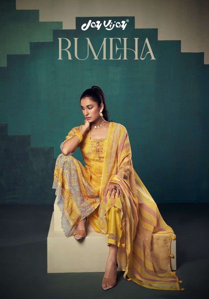 Jay Vijay Rumiha Dress Material Wholesale Catalogue - Amrah Wholesale
