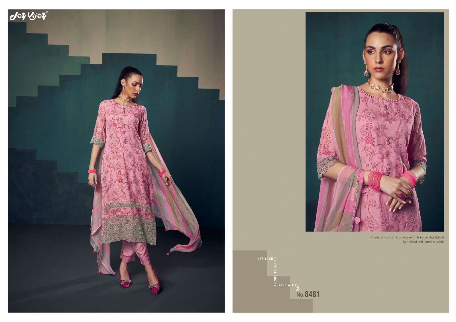 Jay Vijay Rumiha Dress Material Wholesale Catalogue - Amrah Wholesale