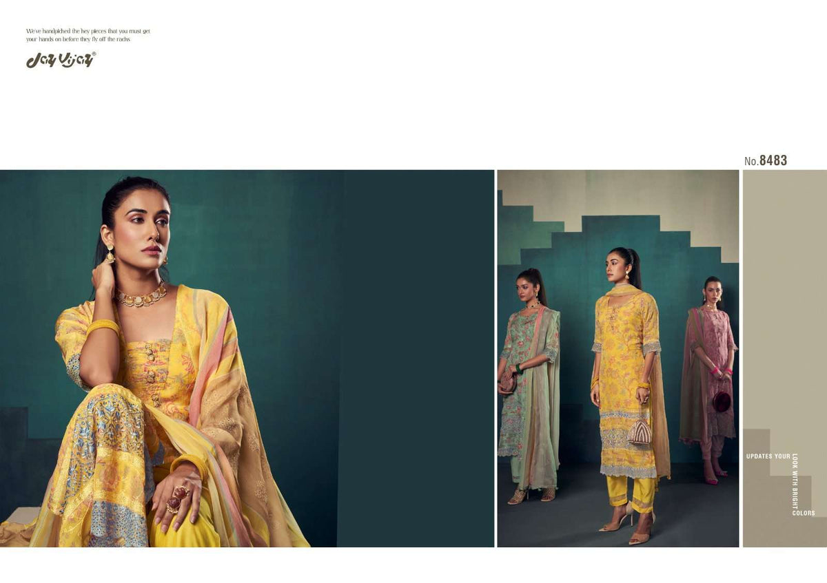 Jay Vijay Rumiha Dress Material Wholesale Catalogue - Amrah Wholesale