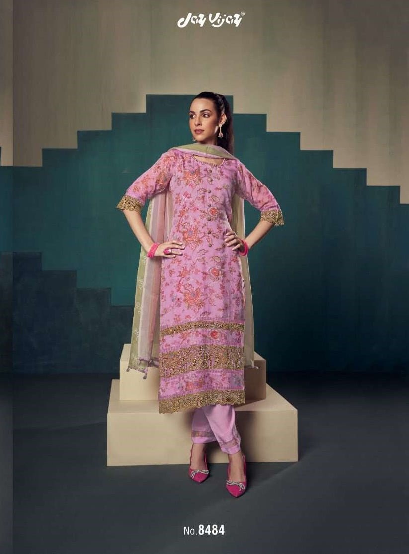 Jay Vijay Rumiha Dress Material Wholesale Catalogue - Amrah Wholesale