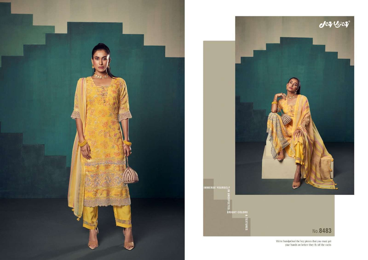 Jay Vijay Rumiha Dress Material Wholesale Catalogue - Amrah Wholesale