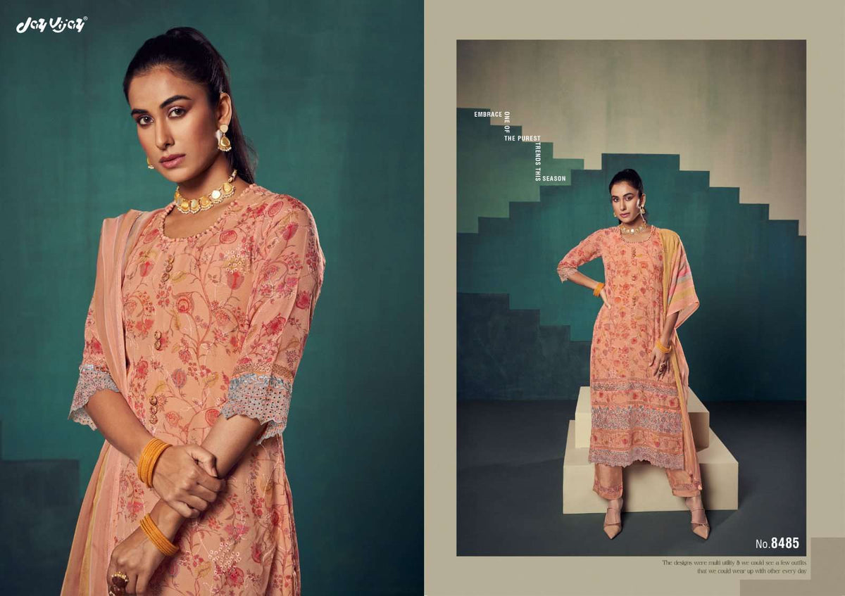 Jay Vijay Rumiha Dress Material Wholesale Catalogue - Amrah Wholesale