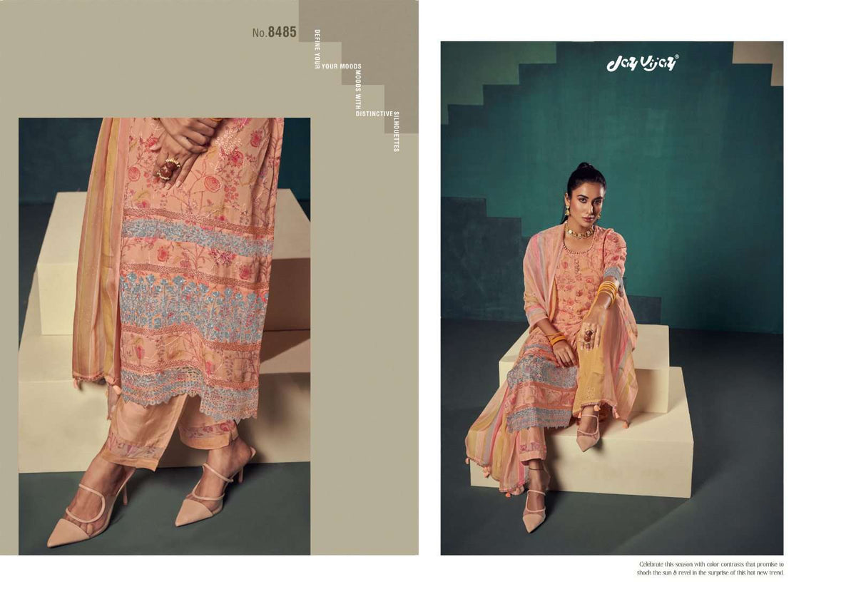 Jay Vijay Rumiha Dress Material Wholesale Catalogue - Amrah Wholesale