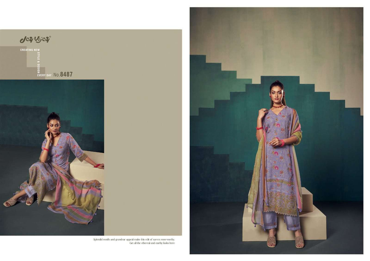 Jay Vijay Rumiha Dress Material Wholesale Catalogue - Amrah Wholesale