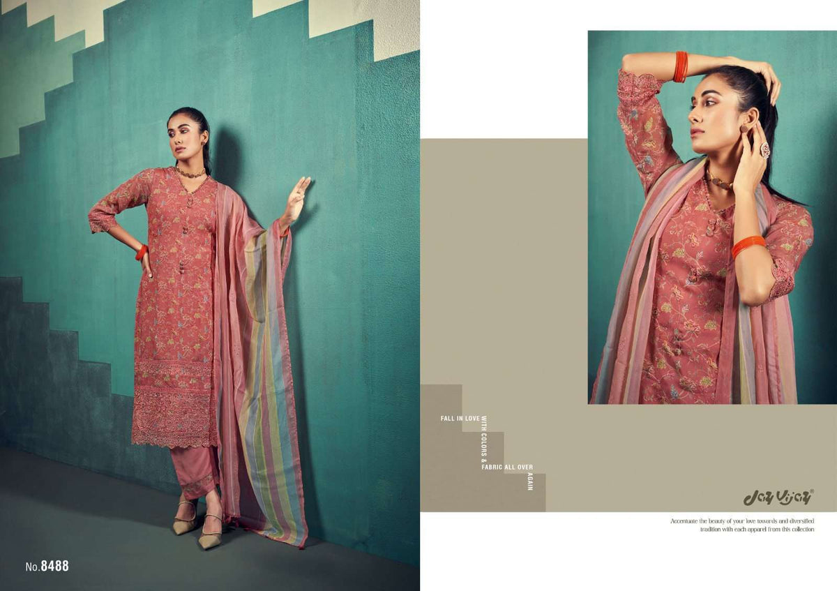 Jay Vijay Rumiha Dress Material Wholesale Catalogue - Amrah Wholesale
