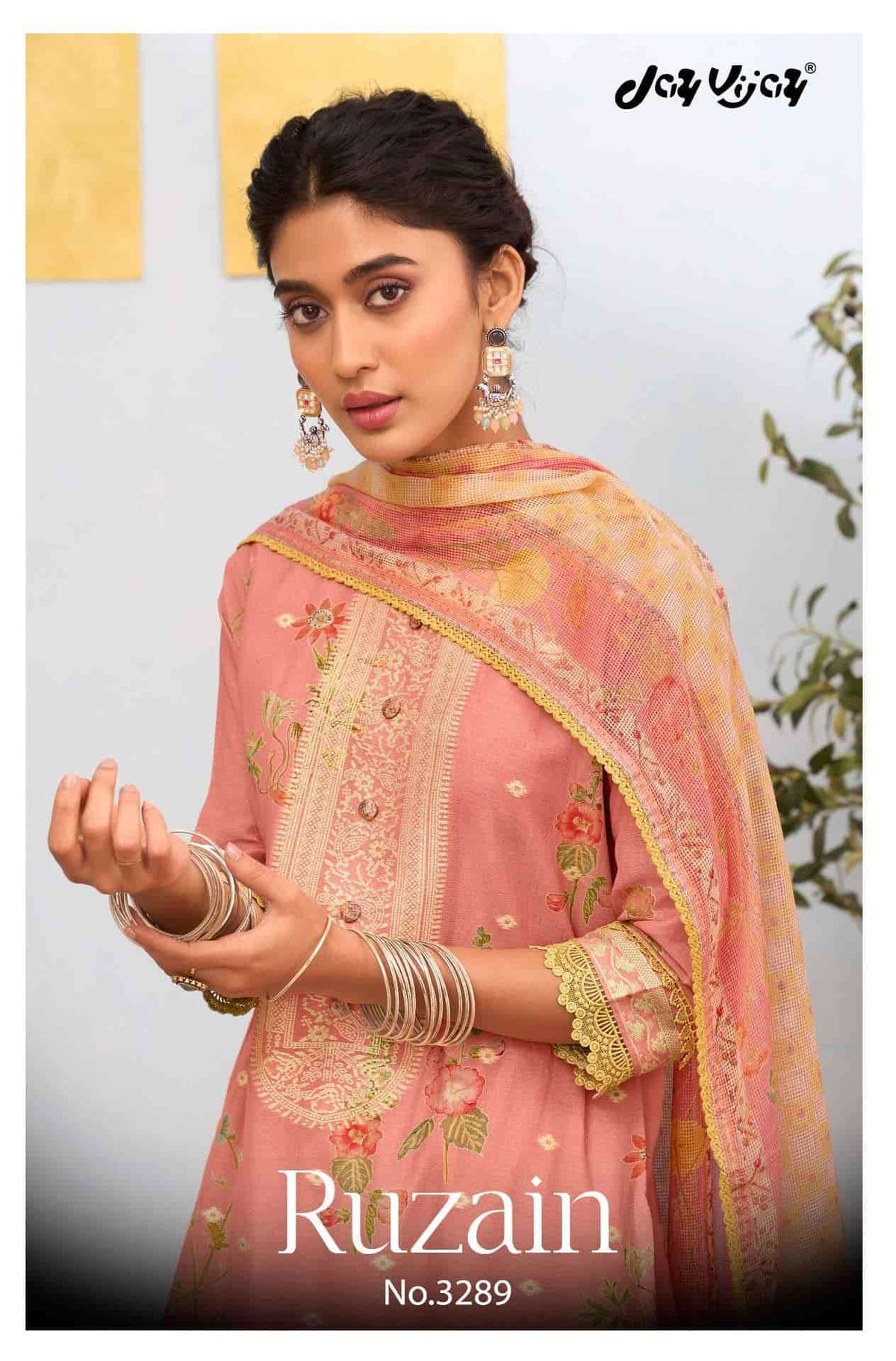 Jay Vijay Ruzain 3289 Dress Material Wholesale Catalogue - Amrah Wholesale