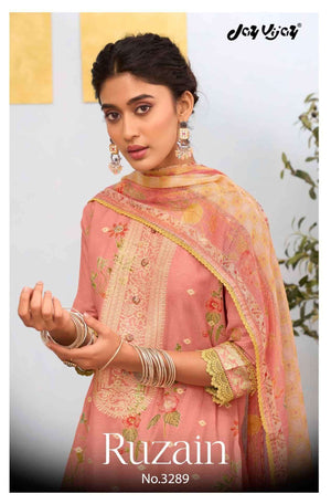 Jay Vijay Ruzain 3289 Dress Material Wholesale Catalogue - Amrah Wholesale