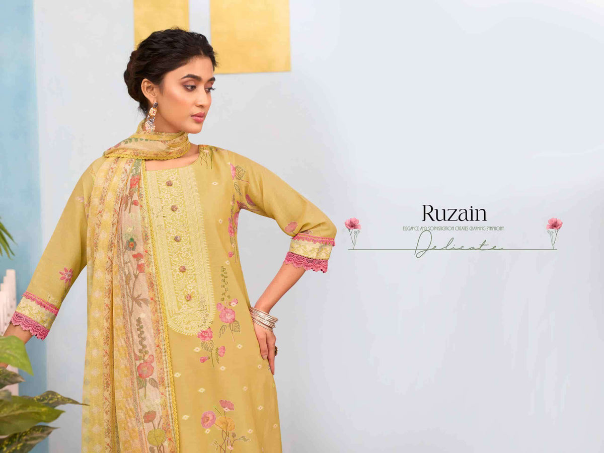 Jay Vijay Ruzain 3289 Dress Material Wholesale Catalogue - Amrah Wholesale