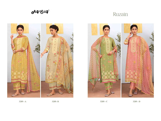 Jay Vijay Ruzain 3289 Dress Material Wholesale Catalogue - Amrah Wholesale