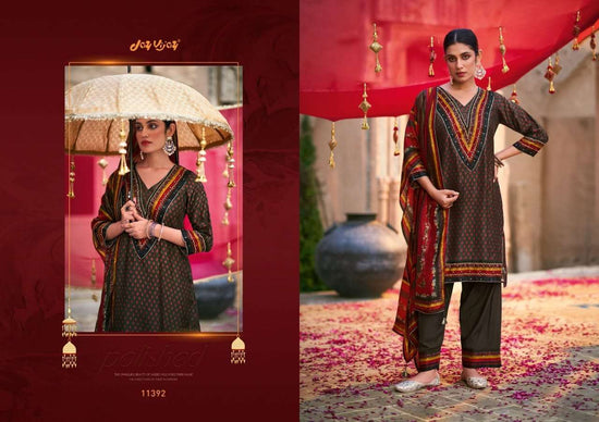 Jay Vijay Saheli Sang Premium Bemberg Chiniya Silk Dress Material