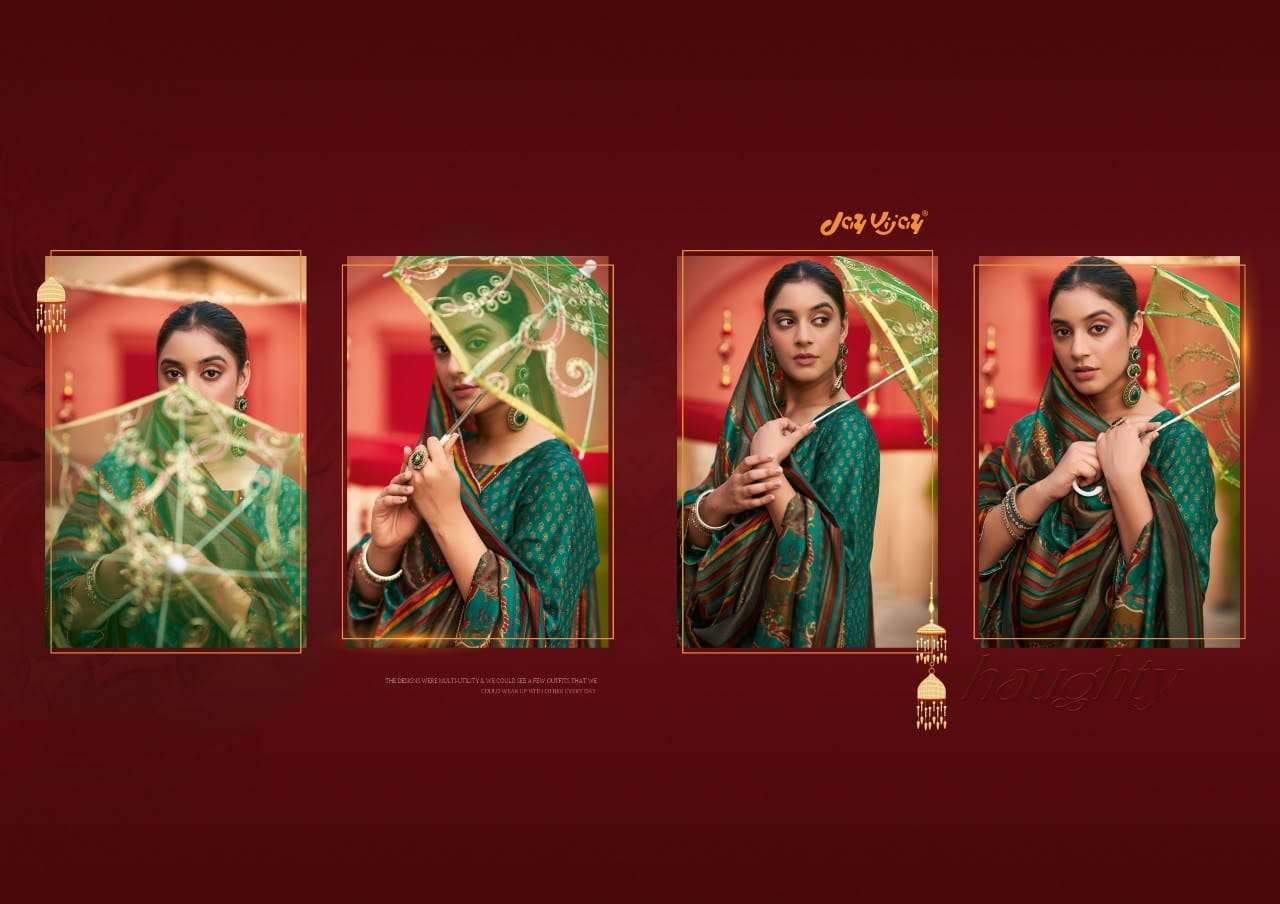 Jay Vijay Saheli Sang Premium Bemberg Chiniya Silk Dress Material
