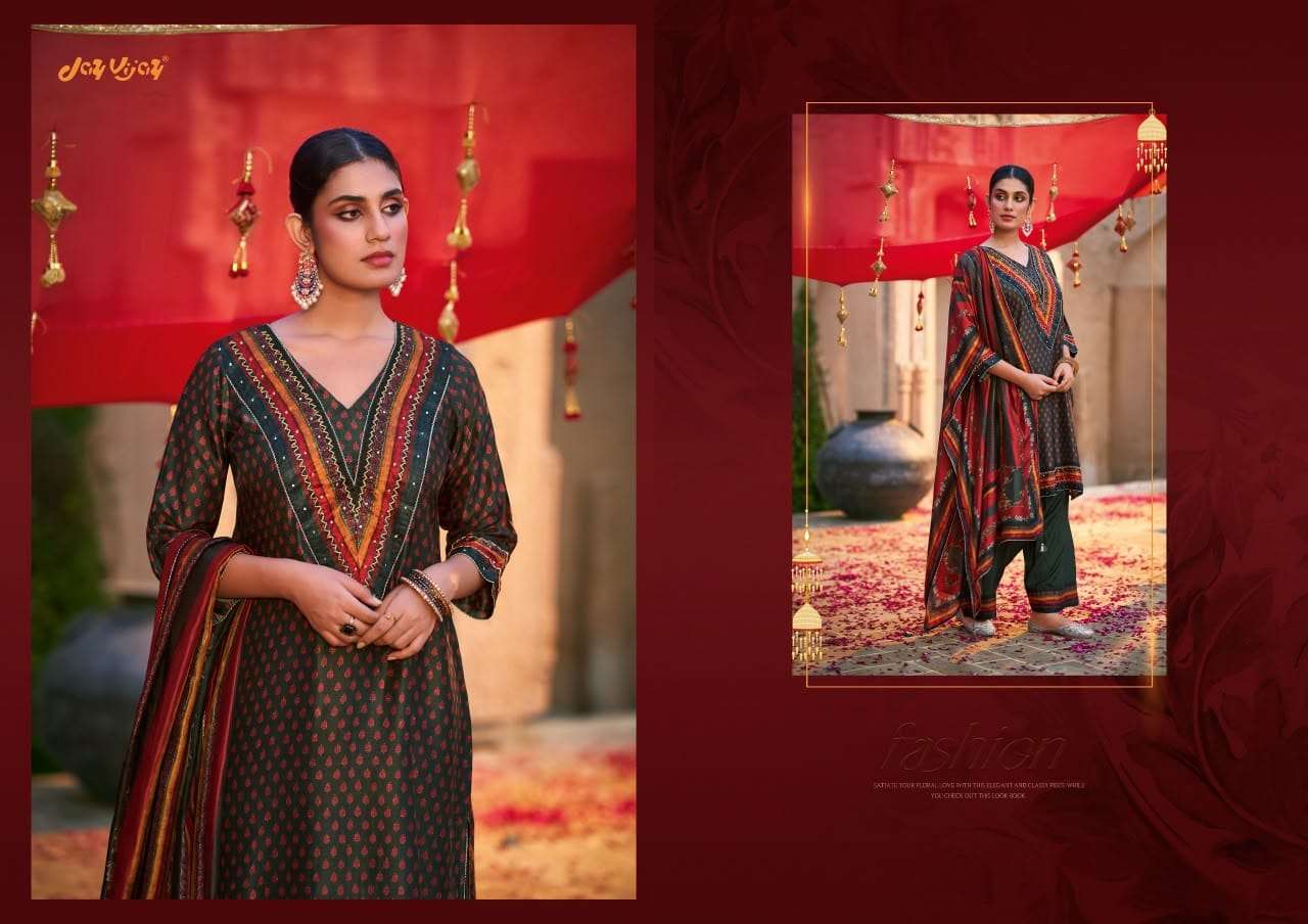 Jay Vijay Saheli Sang Premium Bemberg Chiniya Silk Dress Material