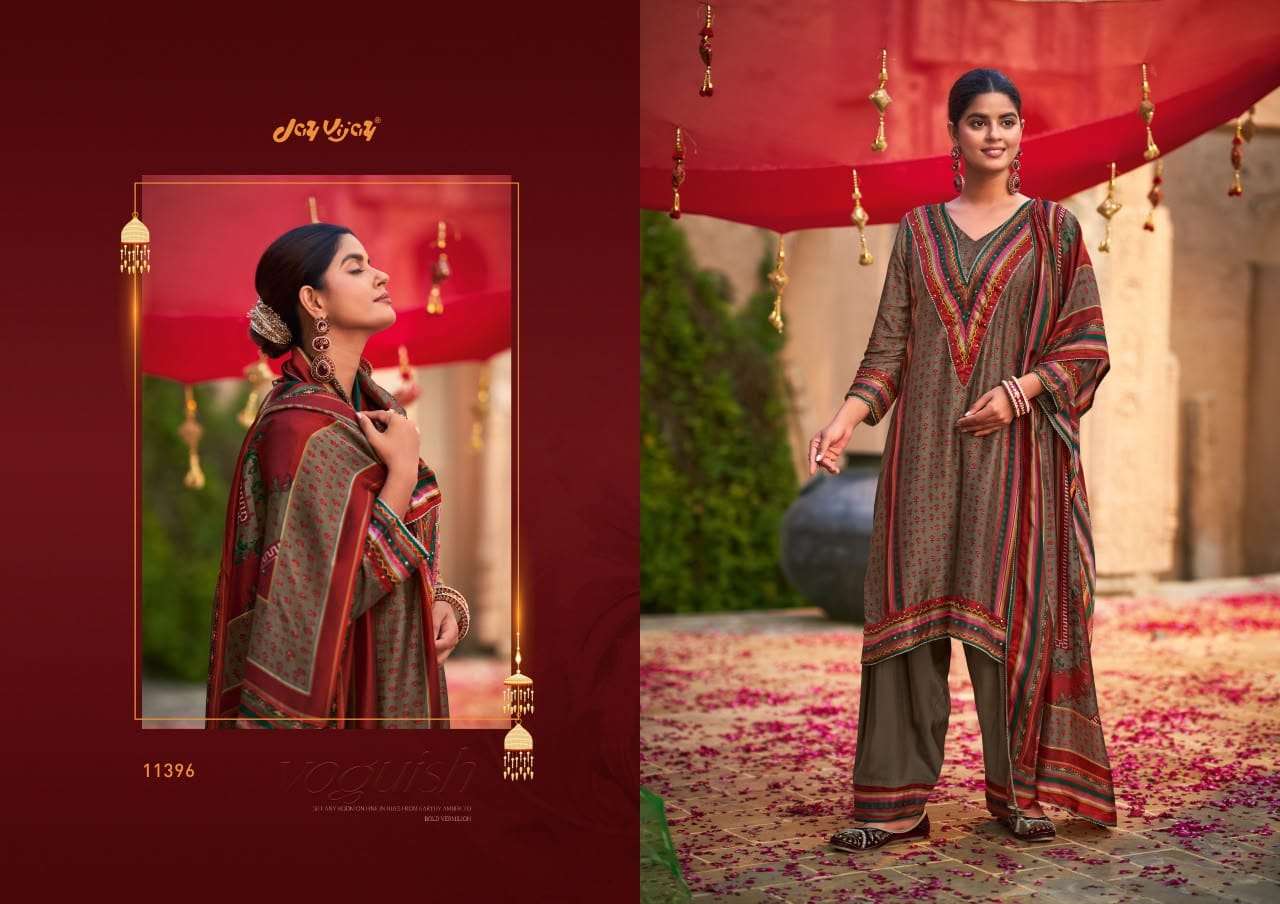 Jay Vijay Saheli Sang Premium Bemberg Chiniya Silk Dress Material