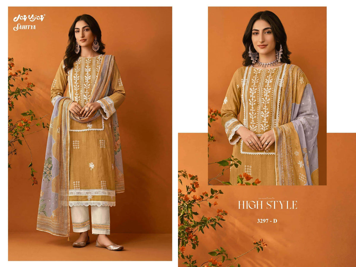 Jay Vijay Sahitya 3297 Dress Material - Amrah Wholesale