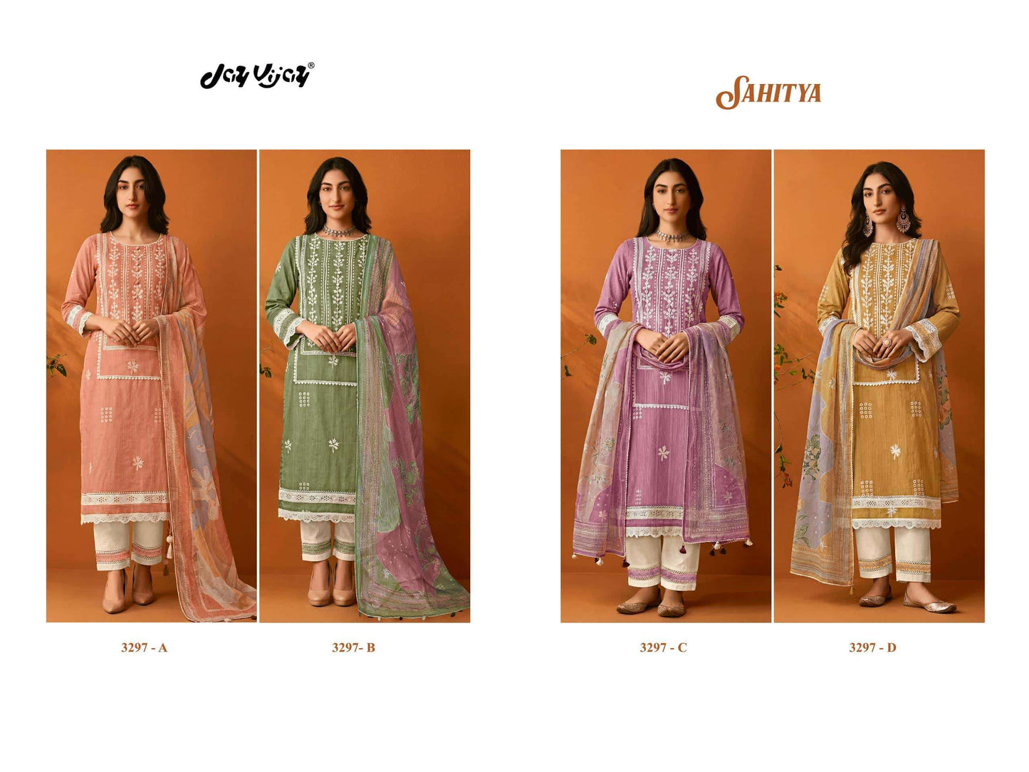 Jay Vijay Sahitya 3297 Dress Material - Amrah Wholesale