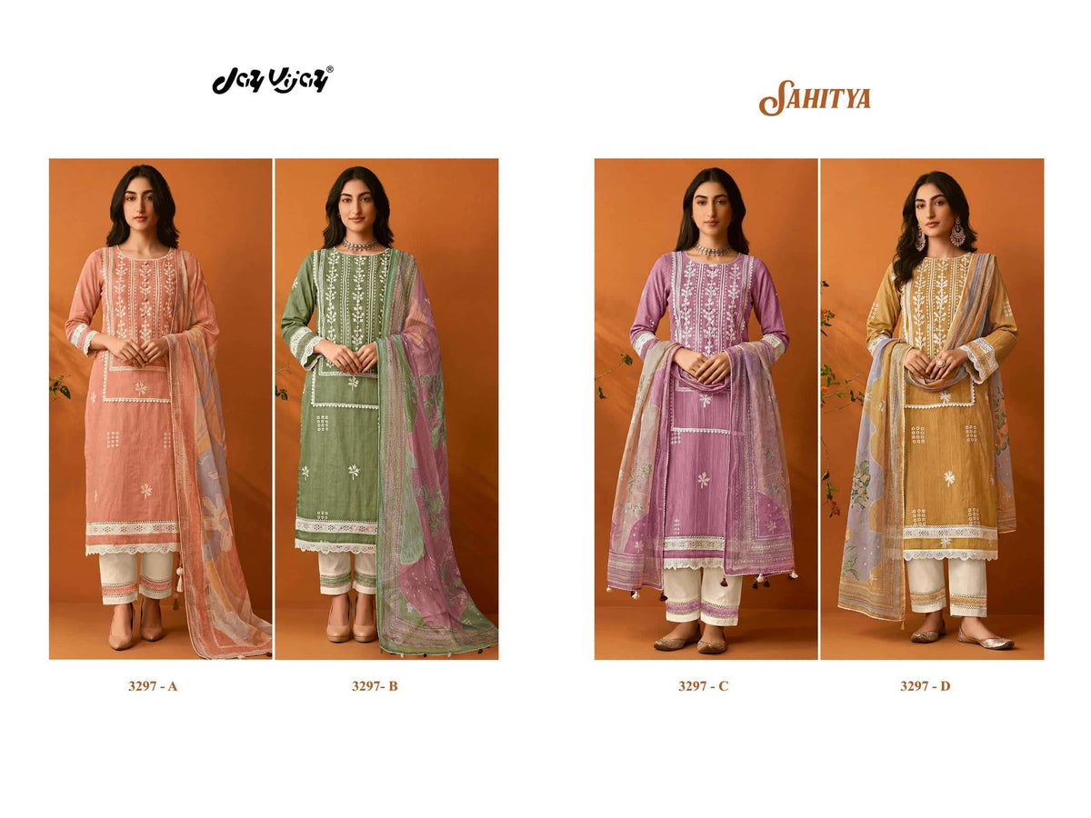 Jay Vijay Sahitya 3297 Dress Material - Amrah Wholesale