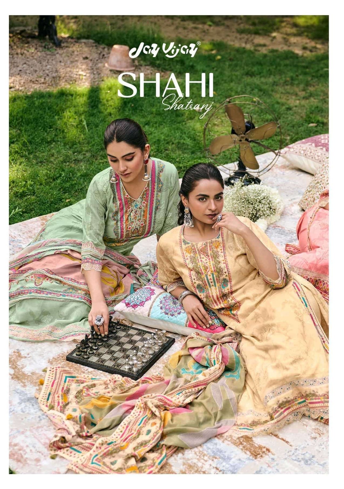 Jay Vijay Shahi Shatranj Premium Cotton Dress Material - Amrah Wholesale