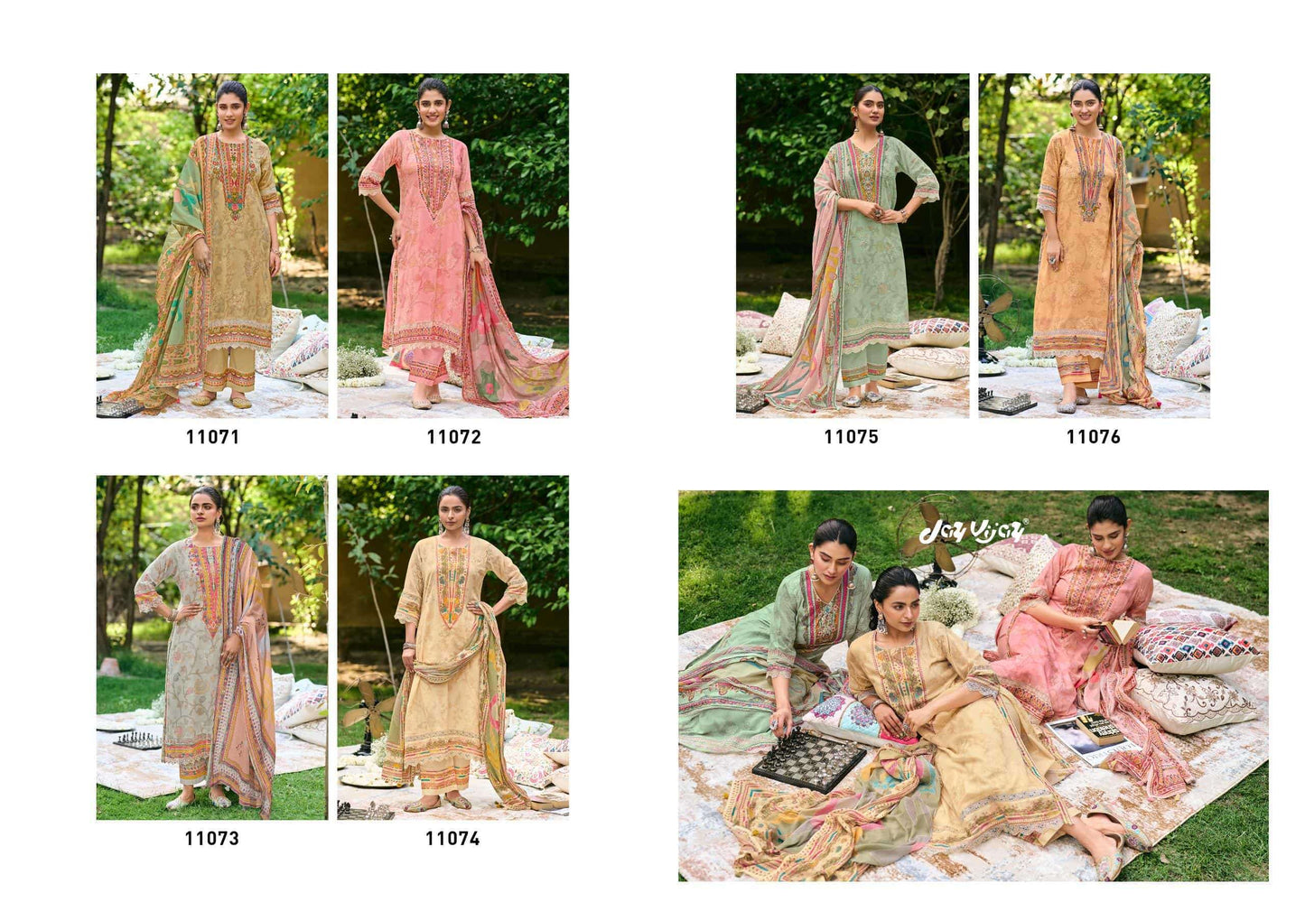 Jay Vijay Shahi Shatranj Premium Cotton Dress Material - Amrah Wholesale