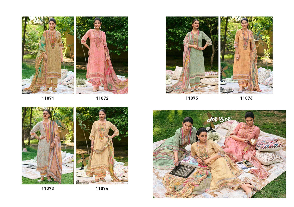Jay Vijay Shahi Shatranj Premium Cotton Dress Material - Amrah Wholesale