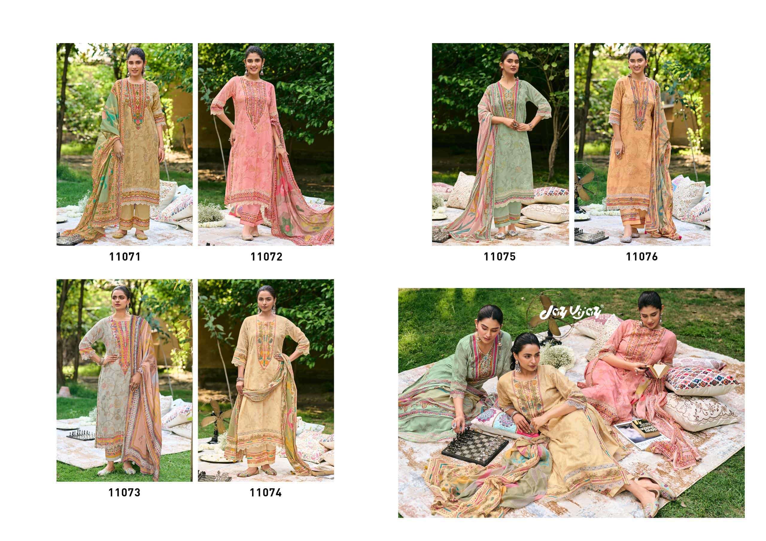 Jay Vijay Shahi Shatranj Premium Cotton Dress Material - Amrah Wholesale