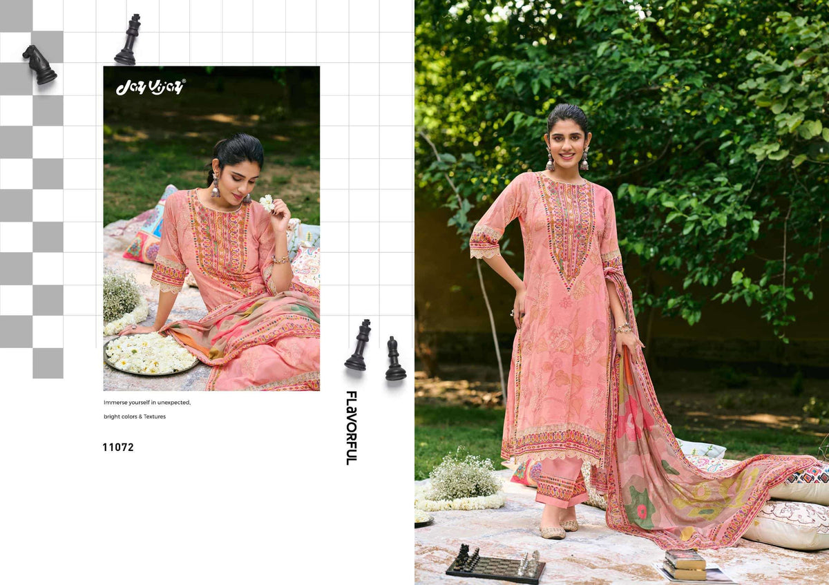 Jay Vijay Shahi Shatranj Premium Cotton Dress Material - Amrah Wholesale