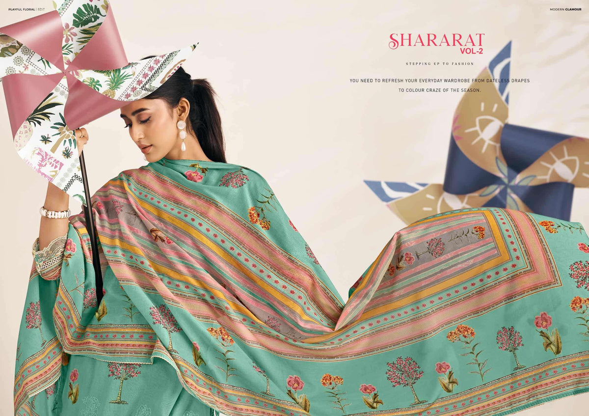 Jay Vijay Shararat Vol 2 Dress Material Wholesale Catalogue - Amrah Wholesale