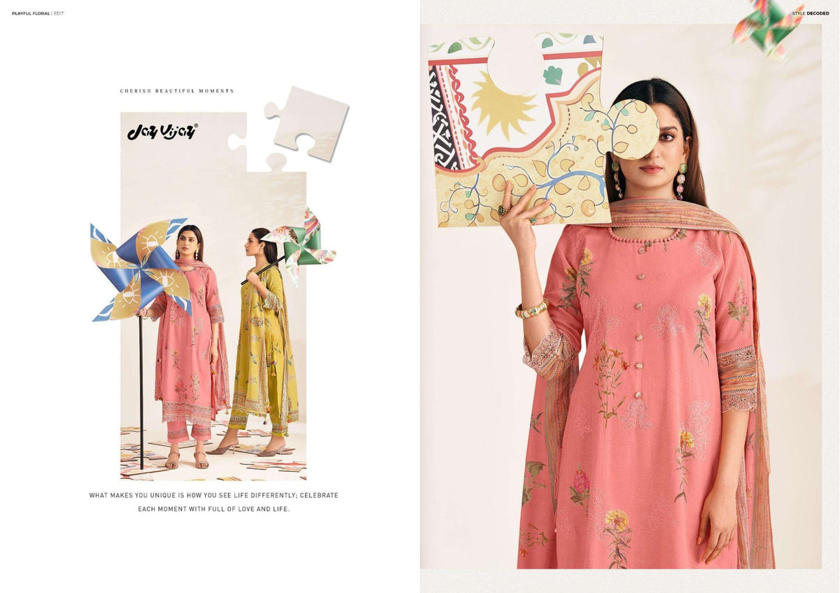 Jay Vijay Shararat Vol 2 Dress Material Wholesale Catalogue - Amrah Wholesale