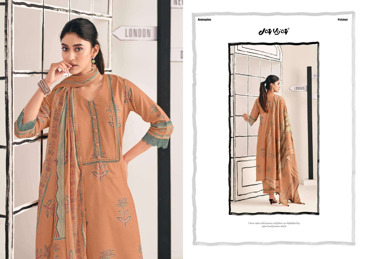 Jay Vijay Shehar Diaries Premium Cotton Dress Material - Amrah Wholesale