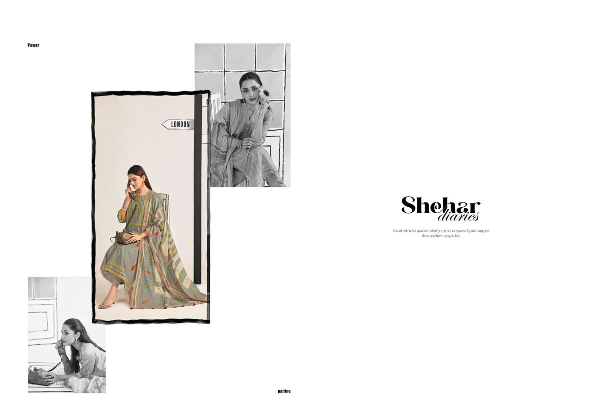 Jay Vijay Shehar Diaries Premium Cotton Dress Material - Amrah Wholesale