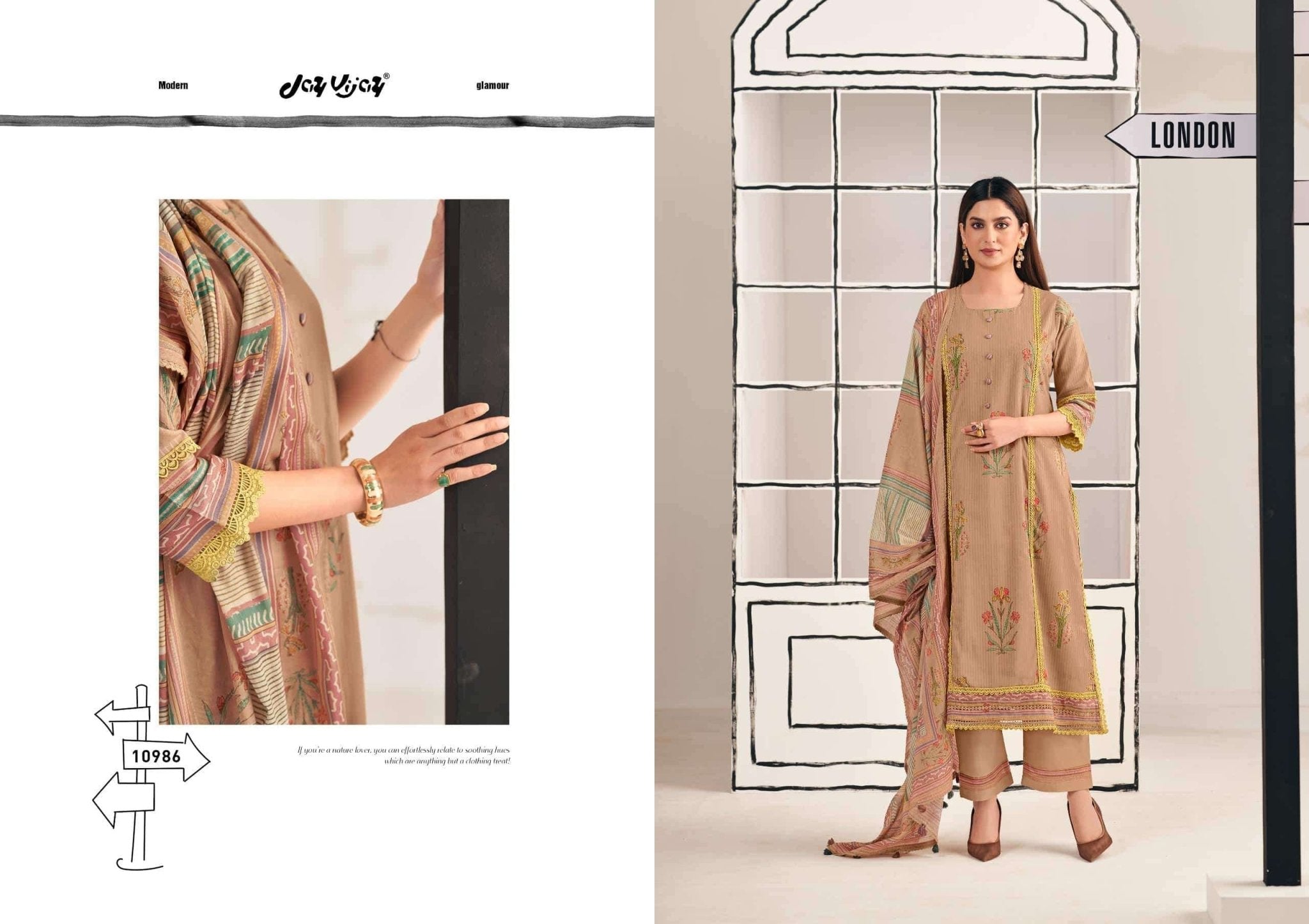 Jay Vijay Shehar Diaries Premium Cotton Dress Material - Amrah Wholesale