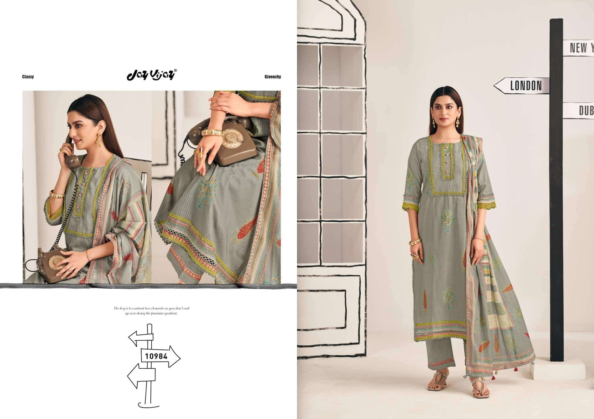 Jay Vijay Shehar Diaries Premium Cotton Dress Material - Amrah Wholesale
