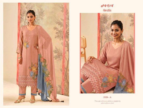 Jay Vijay Shezlin 3320 Premium Organza Dress Material