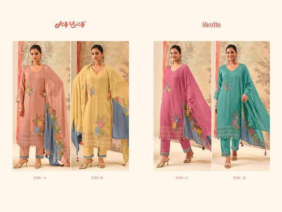 Jay Vijay Shezlin 3320 Premium Organza Dress Material