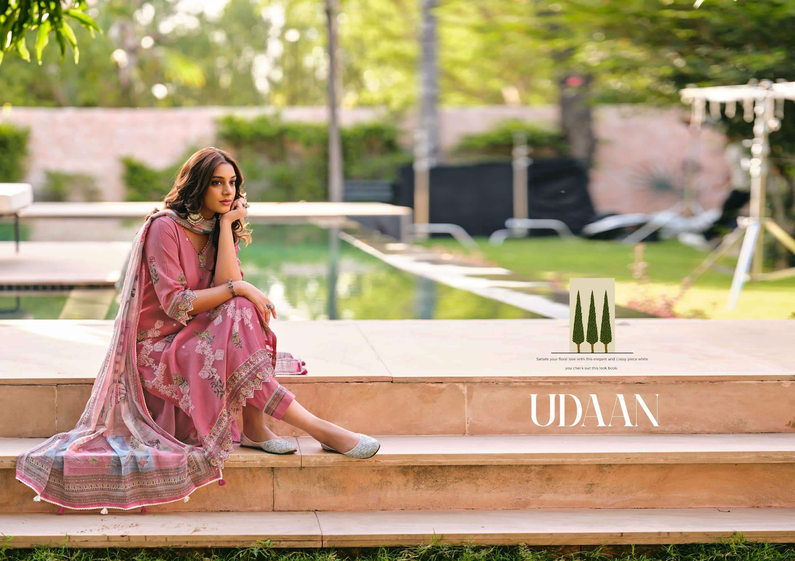 Jay Vijay Udaan Premium Chanderi Jacquard Dress Material