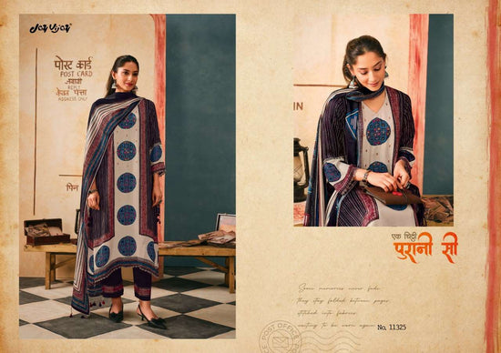 Jay Vijay Yaadon Ke Dhage Fancy Satin Premium Designs Dress Material