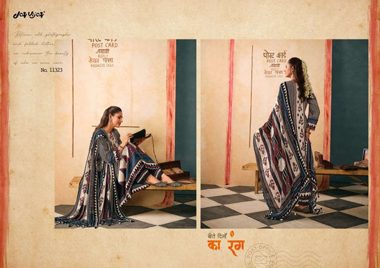 Jay Vijay Yaadon Ke Dhage Fancy Satin Premium Designs Dress Material