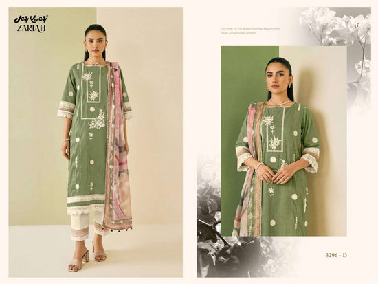 Jay Vijay Zariah 3296 Dress Material - Amrah Wholesale