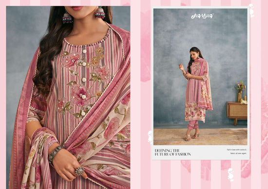 Jay Vijay Saumyata Pure Mal Mal Cotton Dress Material