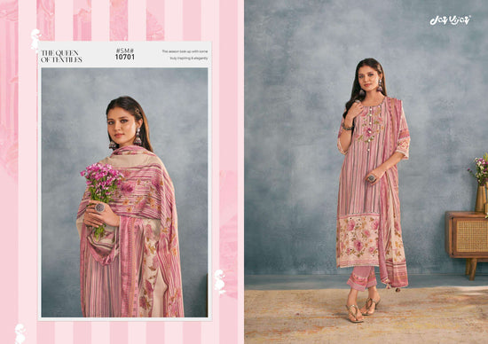 Jay Vijay Saumyata Pure Mal Mal Cotton Dress Material