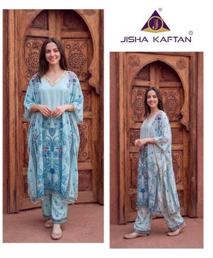 Jelite Jisha Kaftan Co Ord Set With Necklace Vol 3