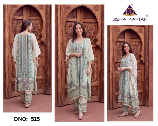 Jelite Jisha Kaftan Co Ord Set With Necklace Vol 3